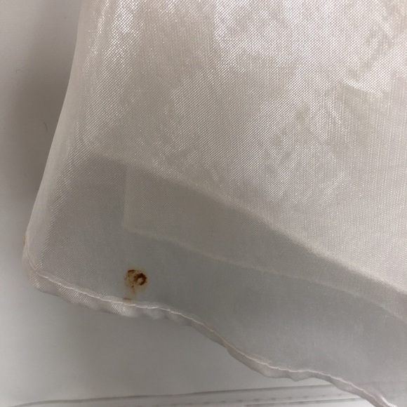 First Communion Dress White Sheer Satin Overlay Tank Pearl Flower Appliqué Sz 10 - Picture 13 of 16